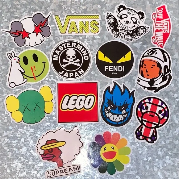 (100 count) Cool Vinyl Skateboard Stickers | Glossy - Picture 3 of 8